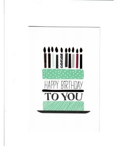 happy birthday to you LGS1123 Card 195mm X 130mm [PACK OF 6] 