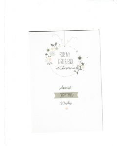 for my girl friend at christams Card 190mm X 130mm [PACK OF 6] 
