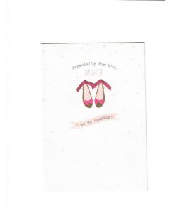 especially for you,daughter time to sparkle Card 190mm x 130mm [PACK OF 6] 